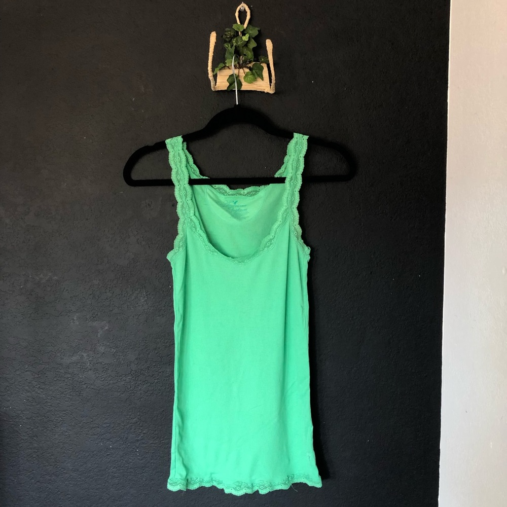 American Eagle Outfitters green camisole -…